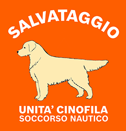 logo unità cinofila soccorso nautico - golden - Pet therapy - Associazione Dei dell'acqua onlus