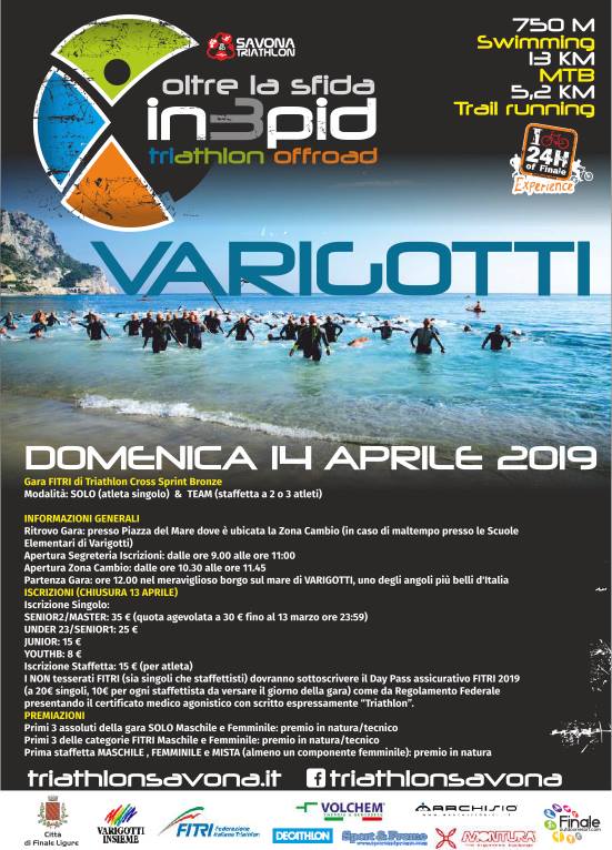 locandina in3pid triathlon a Varigotti 