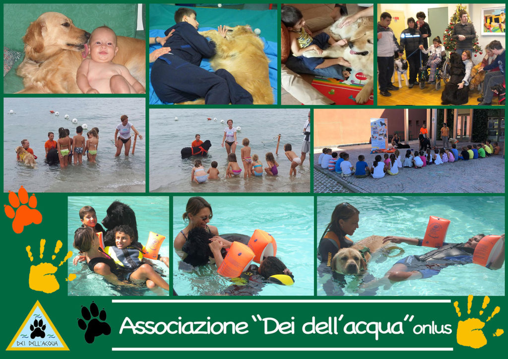 collage Pet therapy - Associazione Dei dell'acqua onlus